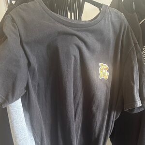 PacSun Black Long Sleeve Tee with Fun Patch